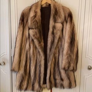 Fur Walking  Jacket Fitch Real Fur